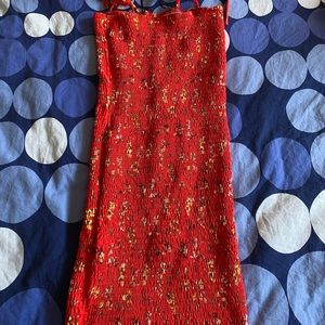 Forever 21 Red No Sleeve Mini Dress
